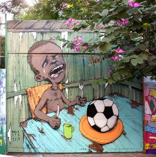 Бразилски уметник со порака до власта: фудбал во чинијата?!